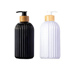 Cargar imagen en el visor de la galería, DISPENSER JABON LIQUIDO PLASTICO Y MADERA 57916815