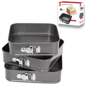 SET X3 MOLDES TORTERAS CUADRADAS 57917086
