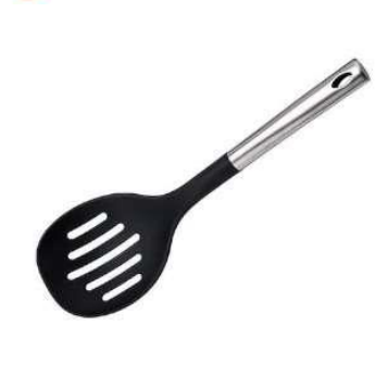 CUCHARA ESPUMADERA NYLON 35CM ACERO 0578AC