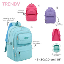 Cargar imagen en el visor de la galería, MOCHILA TRENDY 18530