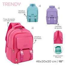 Cargar imagen en el visor de la galería, MOCHILA TRENDY 18531