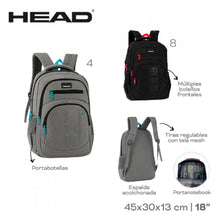 Cargar imagen en el visor de la galería, MOCHILA PORTANOTEBOOK HEAD 55301