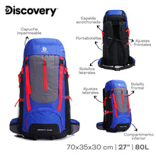 Cargar imagen en el visor de la galería, MOCHILA CAMPING DISCOVERY 16042-16043