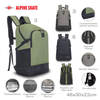 MOCHILA PORTANOTEBOOK ALPINE SKATE 16236