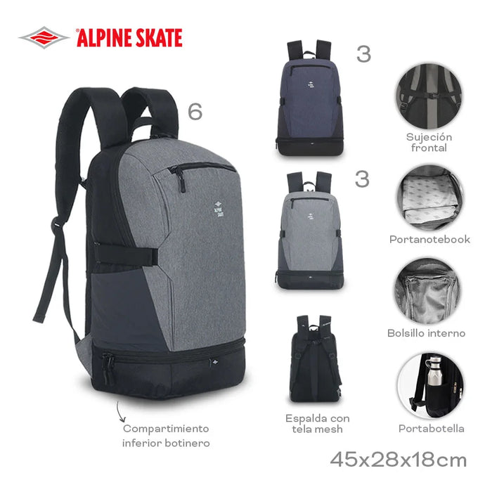 MOCHILA PORTA NOTEBOOK ALPINE SKATE 16240