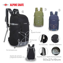 Cargar imagen en el visor de la galería, MOCHILA ALPINE SKATE 16242