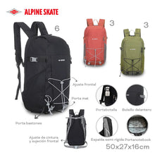 Cargar imagen en el visor de la galería, MOCHILA ALPINE SKATE 16243