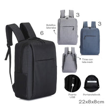 Cargar imagen en el visor de la galería, MOCHILA PORTANOTEBOOK 16363