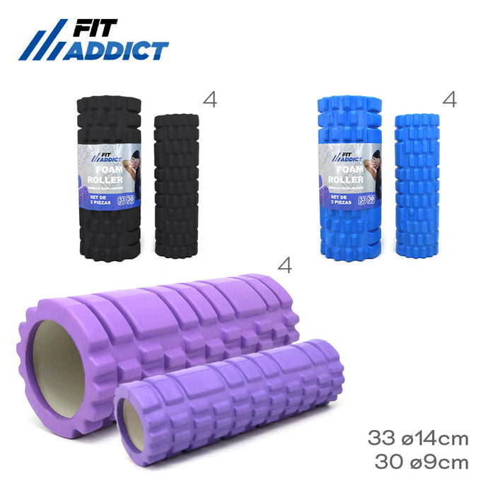 YOGA ROLLER SET X2 FIT ADDICT 17786