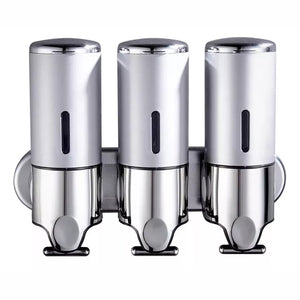DISPENSER TRIPLE AMURABLE PLATEADO 18409