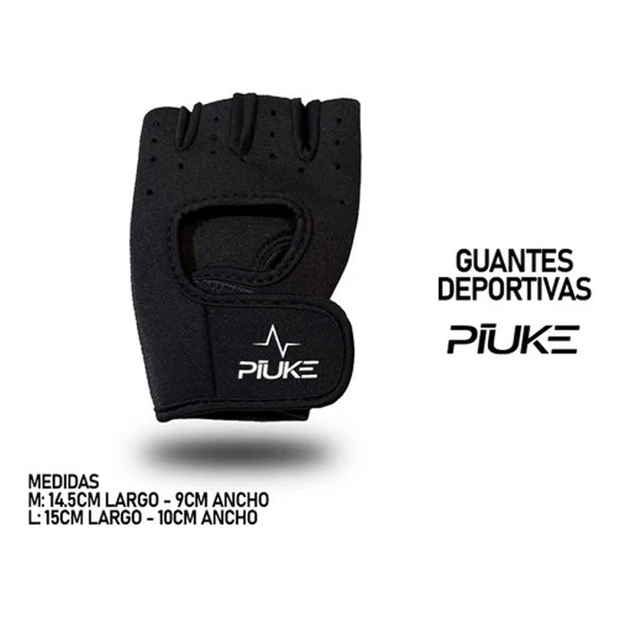 GUANTE GYM NEOPRENE PIUKE 18412B