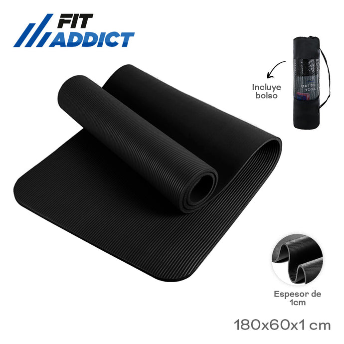 YOGA MATT NBR FIT ADDICT 180X60X1CM 18453