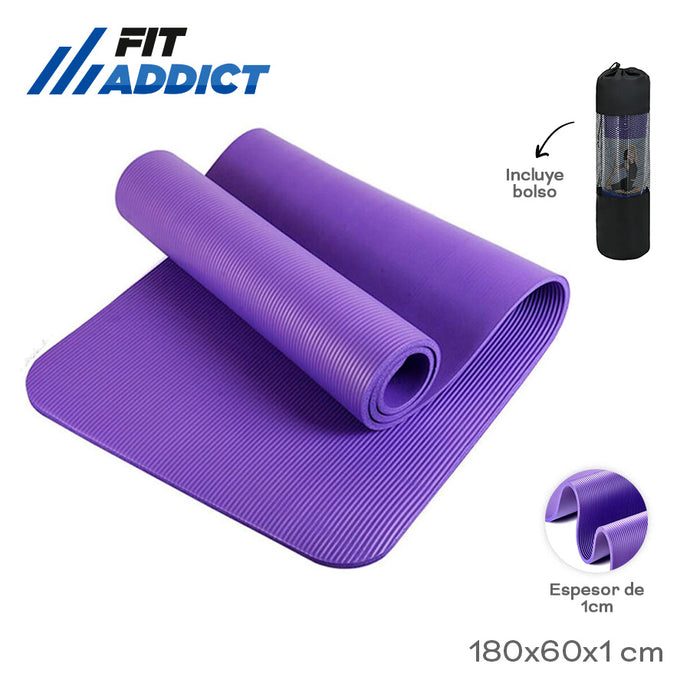 YOGA MATT NBR FIT ADDICT 180X60X1CM 18454