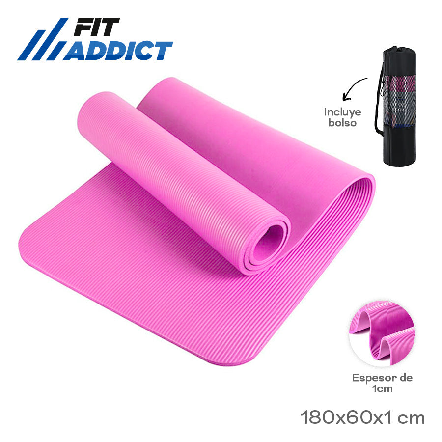 YOGA MATT NBR FIT ADDICT 180X60X1CM 18457