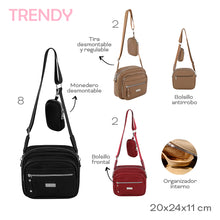 Cargar imagen en el visor de la galería, MORRAL C/MONEDERO TRENDY 18826