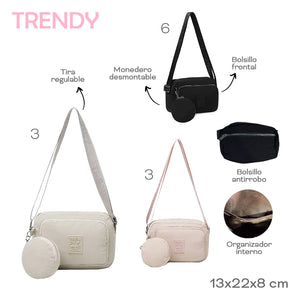 MORRAL CON MONEDERO TRENDY 18834