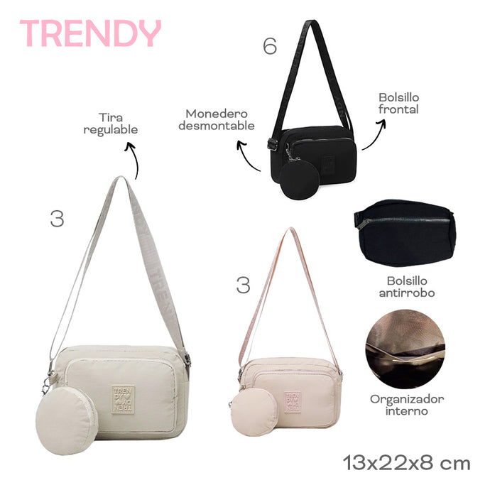 MORRAL CON MONEDERO TRENDY 18834