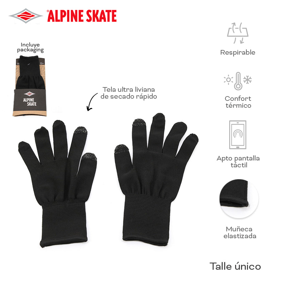 GUANTE 1RA PIEL ALPINE SKATE 18902