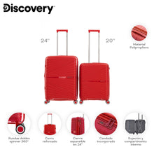 Cargar imagen en el visor de la galería, SET X 2 VALIJA DISCOVERY 20&quot; 24&quot; 18919