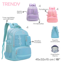 Cargar imagen en el visor de la galería, MOCHILA TRENDY 19256