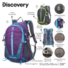 Cargar imagen en el visor de la galería, MOCHILA CAMPING DISCOVERY 22312