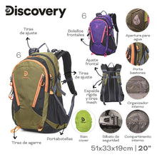 Cargar imagen en el visor de la galería, MOCHILA CAMPING DISCOVERY 22316