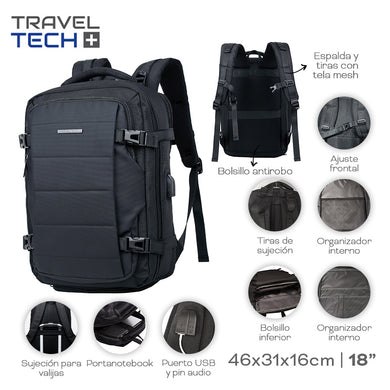 MOCHILA TRAVEL TECH 22044