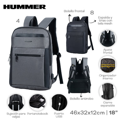 MOCHILA PORTANOTEBOOK HUMMER 22055