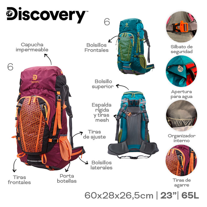 MOCHILA CAMPING DISCOVERY 22320
