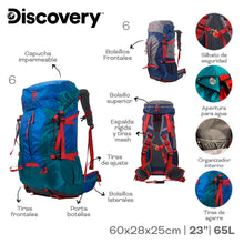 Cargar imagen en el visor de la galería, MOCHILA CAMPING DISCOVERY 22321