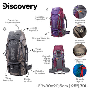 MOCHILA CAMPING DISCOVERY 22322