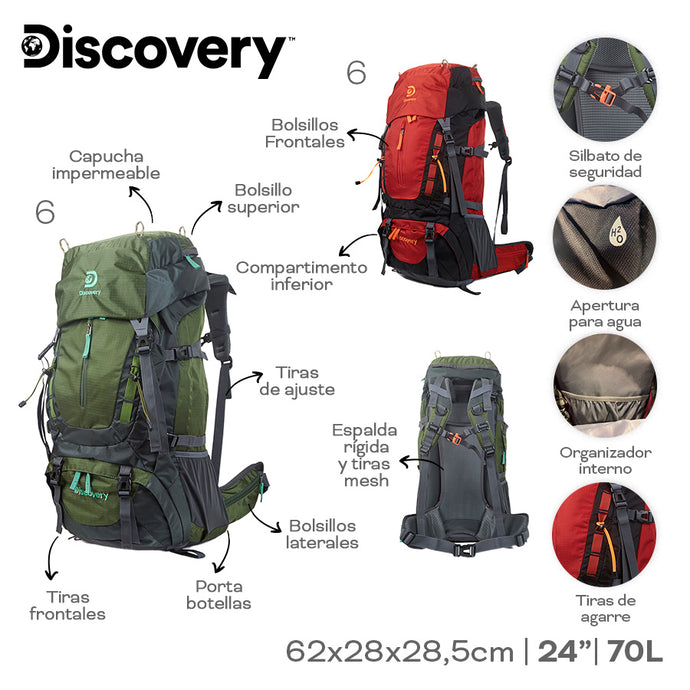 MOCHILA CAMPING DISCOVERY 22323