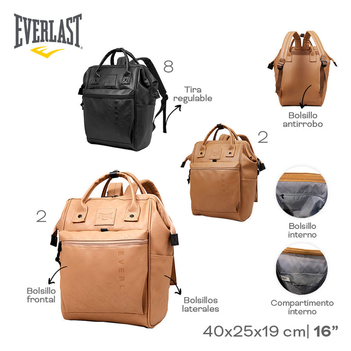 Mochila Cartera Everlast Eco Cuero 22574