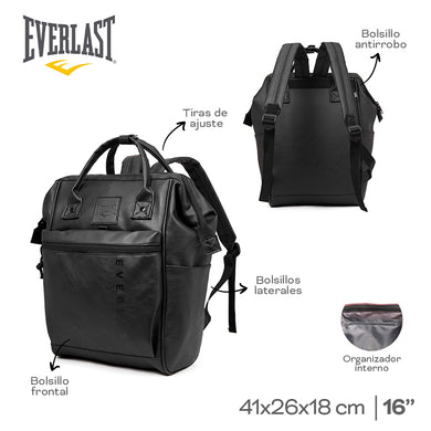 MOCHILA CARTERA EVERLAST ECO CUERO 22581