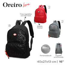 Cargar imagen en el visor de la galería, MOCHILA OREIRO LOVE 22660
