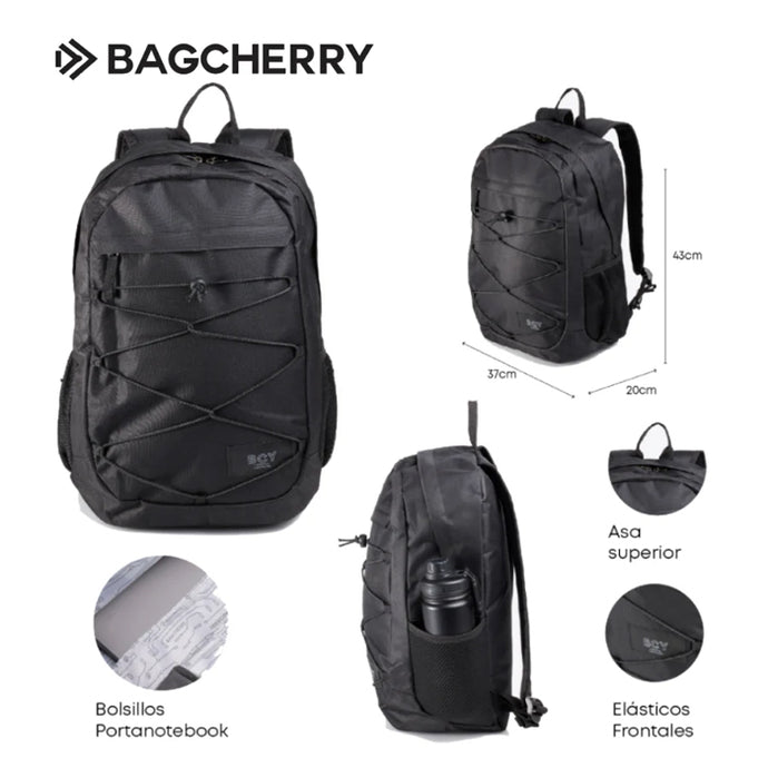 MOCHILA BAGCHERRY 26440003 (NEGRO)