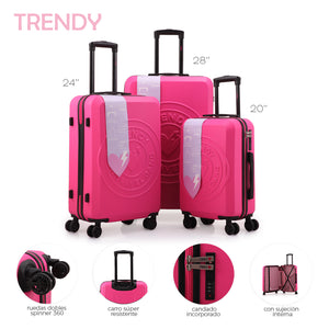 VALIJA TRENDY 27521 20" 24" 28"