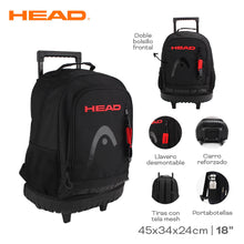 Cargar imagen en el visor de la galería, MOCHILA CARRO HEAD 28070