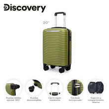 Cargar imagen en el visor de la galería, VALIJA CARRY ON DISCOVERY 28099B-28100-28101