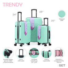 Cargar imagen en el visor de la galería, VALIJA TRENDY 27522-28583 20&quot; 24&quot; 28&quot;