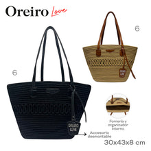 Cargar imagen en el visor de la galería, BEACH BAG OREIRO LOVE 28879