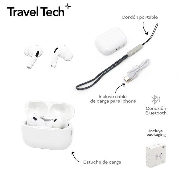 AURICULARES TRAVEL TECH BLANCO 19061