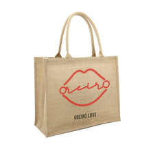 Cargar imagen en el visor de la galería, BEACH BAG OREIRO LOVE 30359 (CAFE)