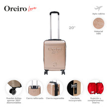 Cargar imagen en el visor de la galería, CARRY ON OREIRO LOVE 20" 31277 | Valija Cabina ABS