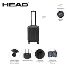 Cargar imagen en el visor de la galería, VALIJA CARRY ON HEAD 31285-31289