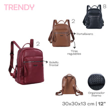 Cargar imagen en el visor de la galería, MOCHILA TRENDY 31829