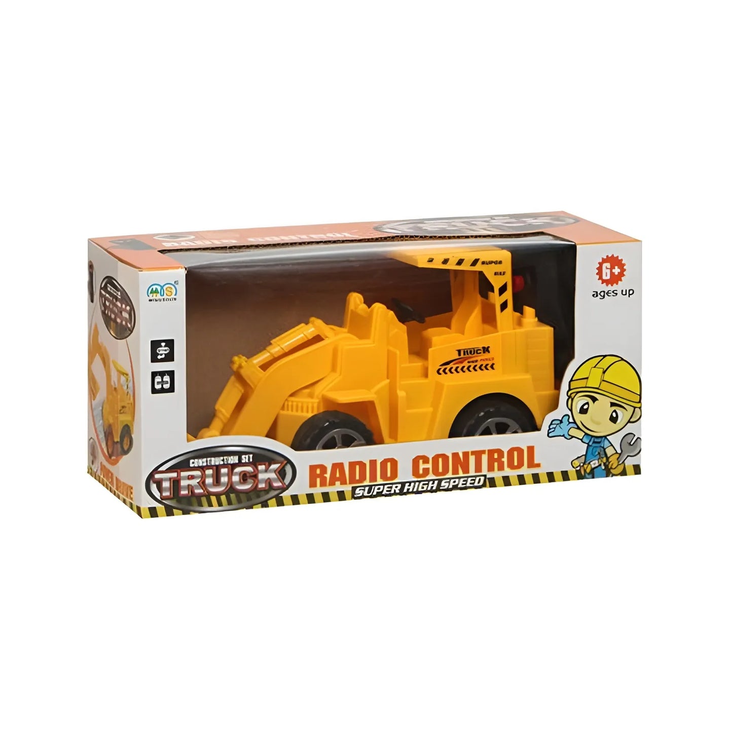 CAMION DE CONSTRUCCION A RADIO CONTROL 24X11X9CM 50049 (AMARILLO)