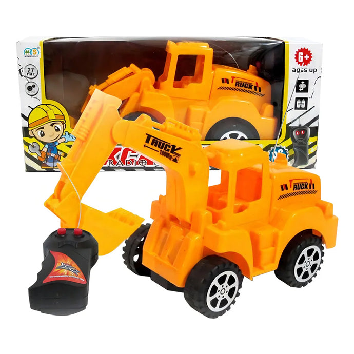 CAMION DE CONSTRUCCION A RADIO CONTROL 24X11X9CM 50049 (AMARILLO)