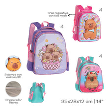 Cargar imagen en el visor de la galería, MOCHILA INFANTIL CAPYBARA 53653