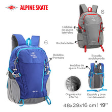 Cargar imagen en el visor de la galería, MOCHILA CAMPING ALPINE SKATE 53669